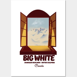 Big White Okanagan Highlands in British Columbia ski Posters and Art